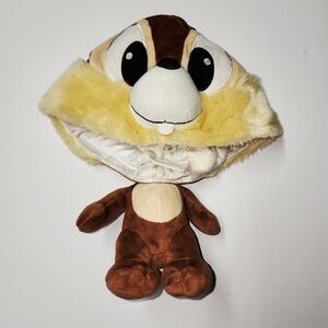 Tokyo Disney Resort Dale Fan Cap Hat Character Headband Plush Chip and Dale EUC